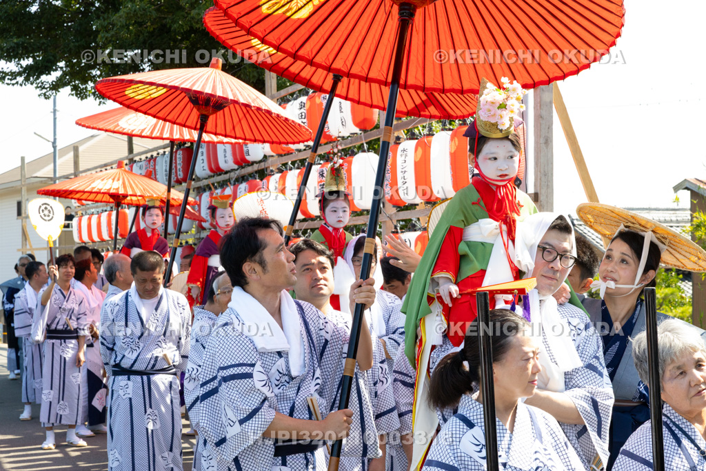 愛知県 須成祭 朝祭 役者出発