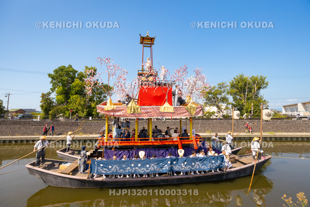 愛知県 須成祭 朝祭 祭船巡行