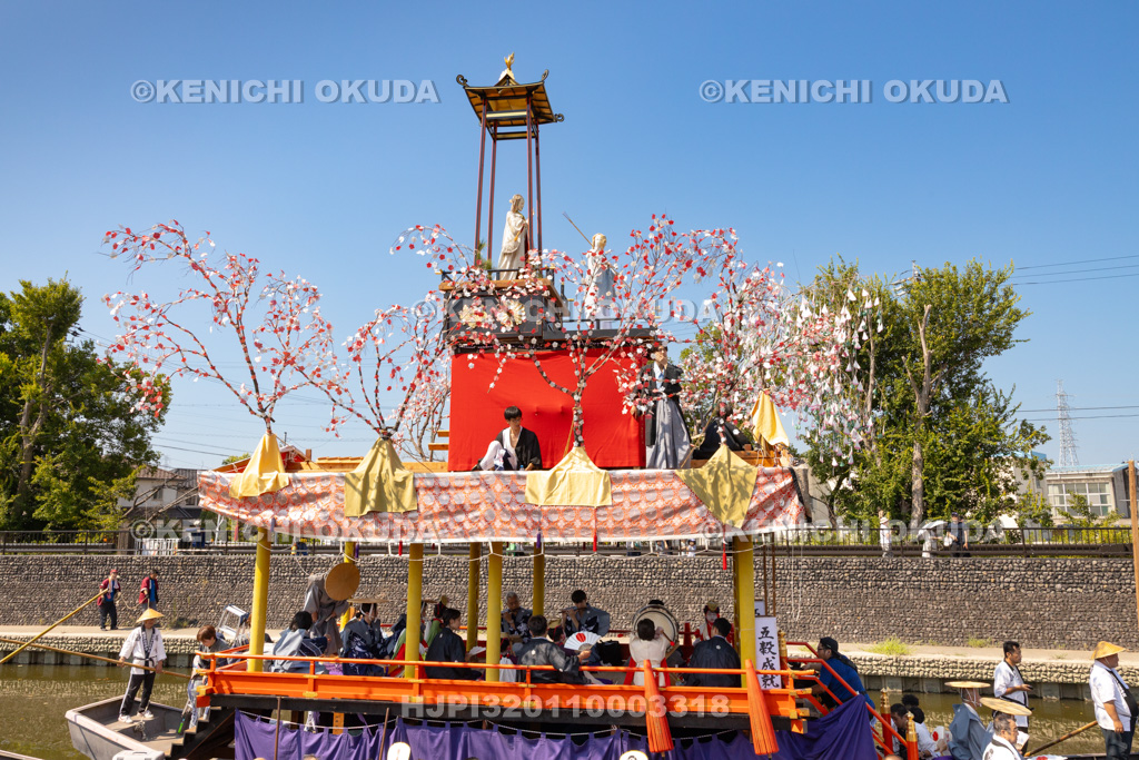 愛知県 須成祭 朝祭 祭船巡行