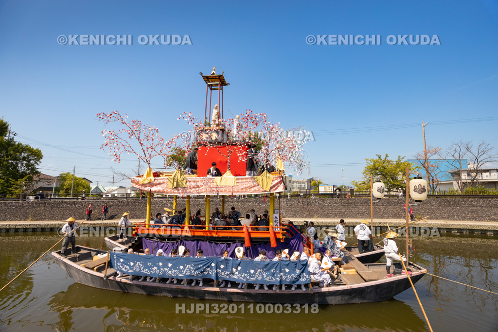 愛知県 須成祭 朝祭 祭船巡行