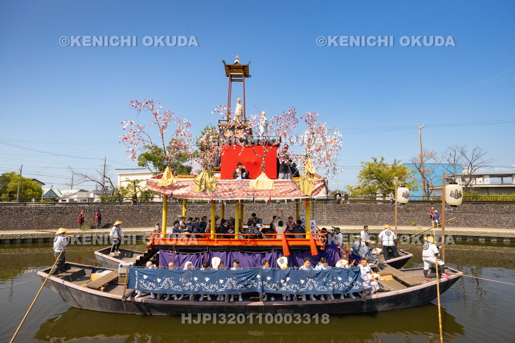 愛知県 須成祭 朝祭 祭船巡行