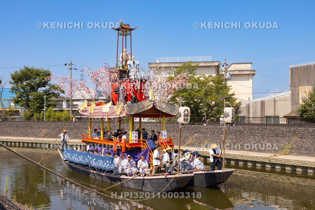 愛知県 須成祭 朝祭 祭船巡行