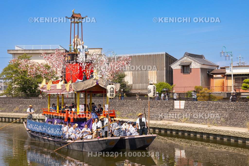 愛知県 須成祭 朝祭 祭船巡行
