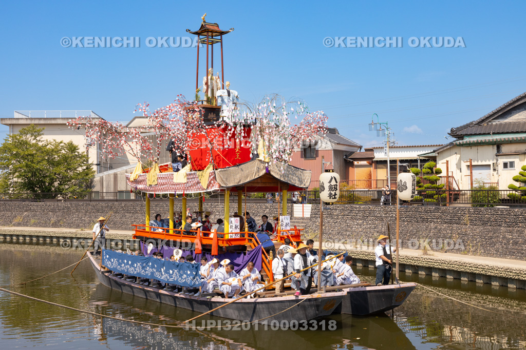 愛知県 須成祭 朝祭 祭船巡行