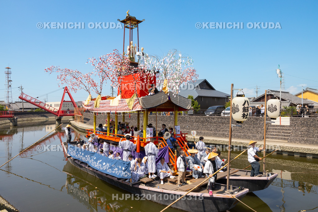 愛知県 須成祭 朝祭 祭船巡行
