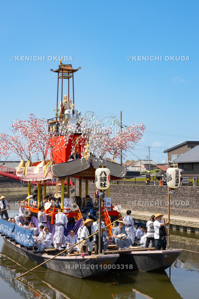 愛知県 須成祭 朝祭 祭船巡行