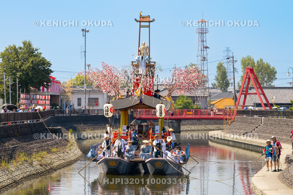 愛知県 須成祭 朝祭 祭船巡行
