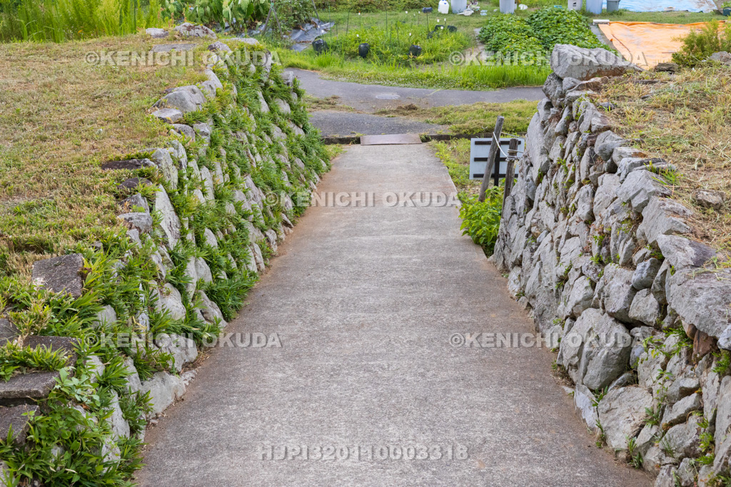 愛知県　藤川宿　本陣跡石垣