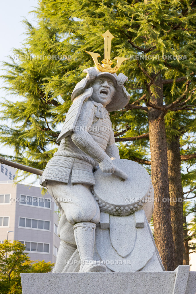 愛知県　桜城橋　徳川四天王像　酒井忠次