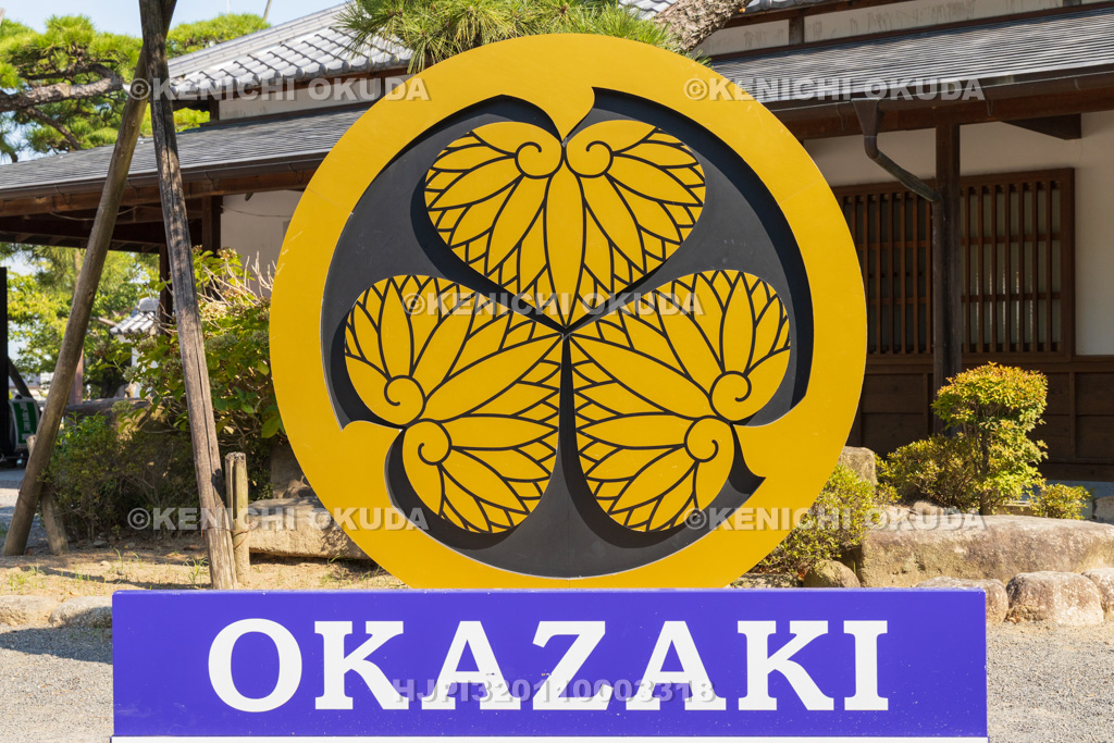 愛知県 岡崎城 徳川葵紋