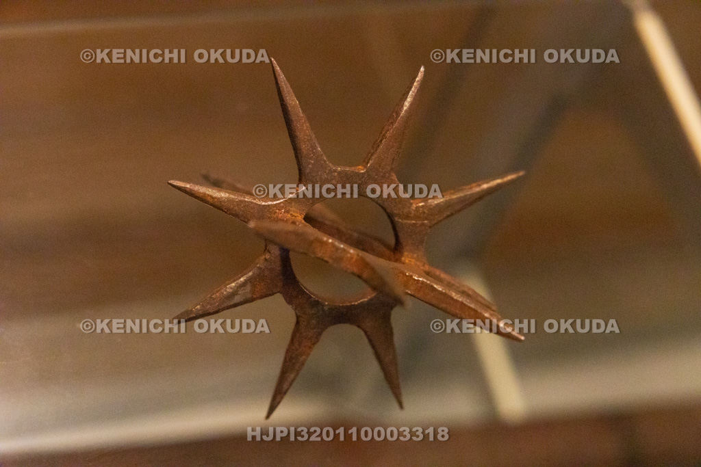 滋賀県 甲賀流忍術屋敷(望月出雲守旧宅) 手裏剣(鉄毬)