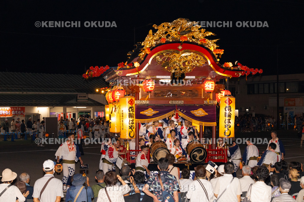 秋田県 花輪ばやし 駅前行事 屋台(組丁)