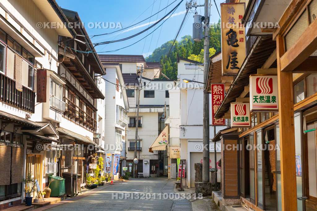 山形県 肘折温泉 温泉街