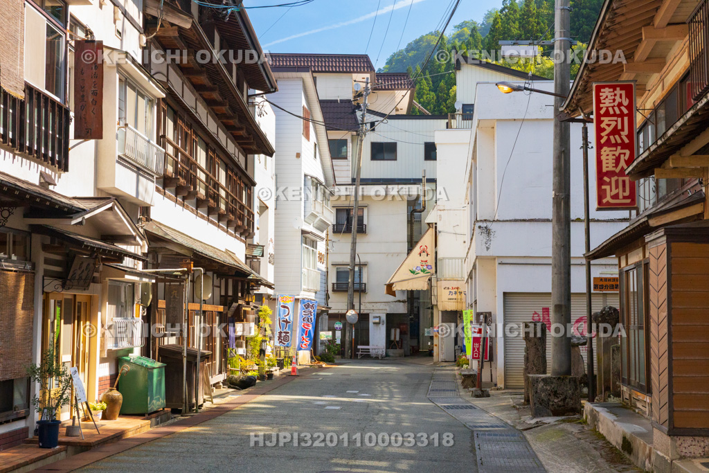 山形県 肘折温泉 温泉街