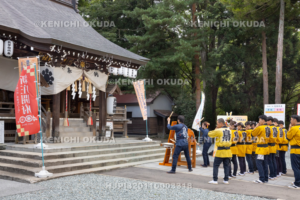 山形県 新庄まつり(宵まつり) 戸澤神社 奉納新庄囃子(鳥越囃子若連)