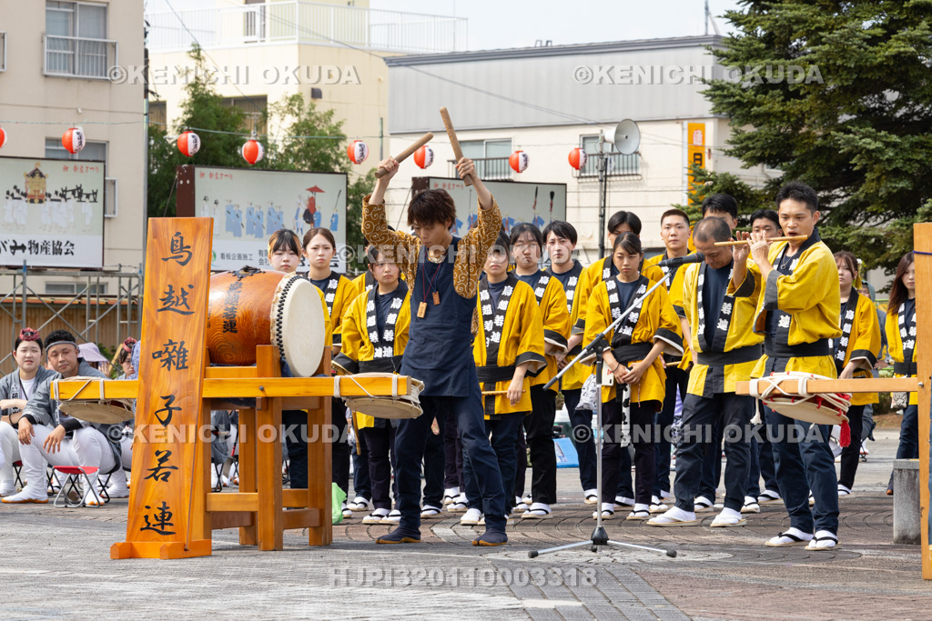 山形県 新庄まつり(宵まつり) 新庄囃子合同演奏会(鳥越囃子若連)