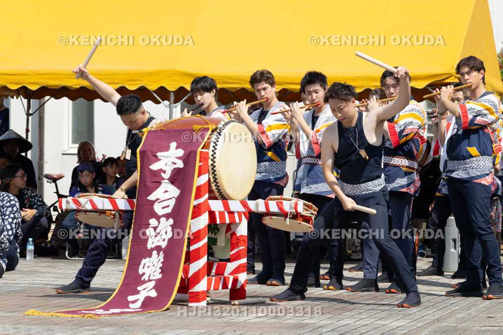 山形県　新庄まつり（宵まつり）　新庄囃子合同演奏会（本合海囃子若連）