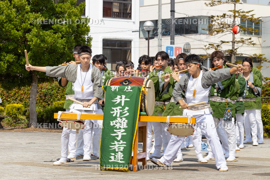 山形県 新庄まつり(宵まつり) 新庄囃子合同演奏会(升形囃子若連)