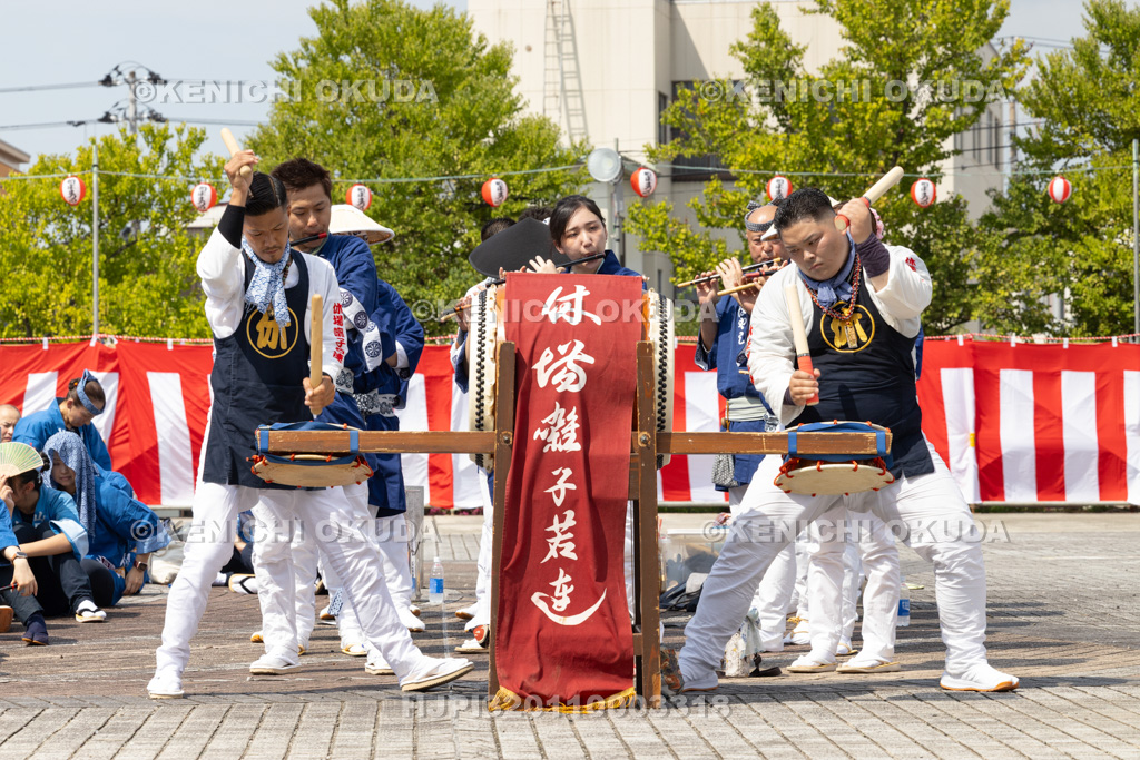 山形県 新庄まつり(宵まつり) 新庄囃子合同演奏会(休場囃子若連)