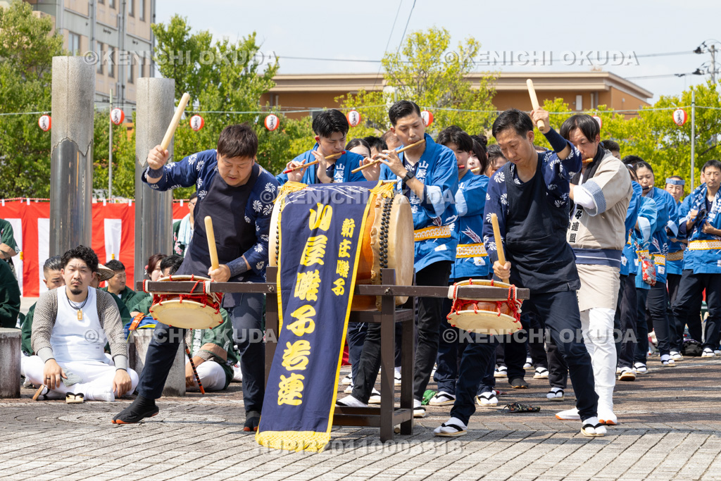 山形県　新庄まつり（宵まつり）　新庄囃子合同演奏会（山屋囃子若連）
