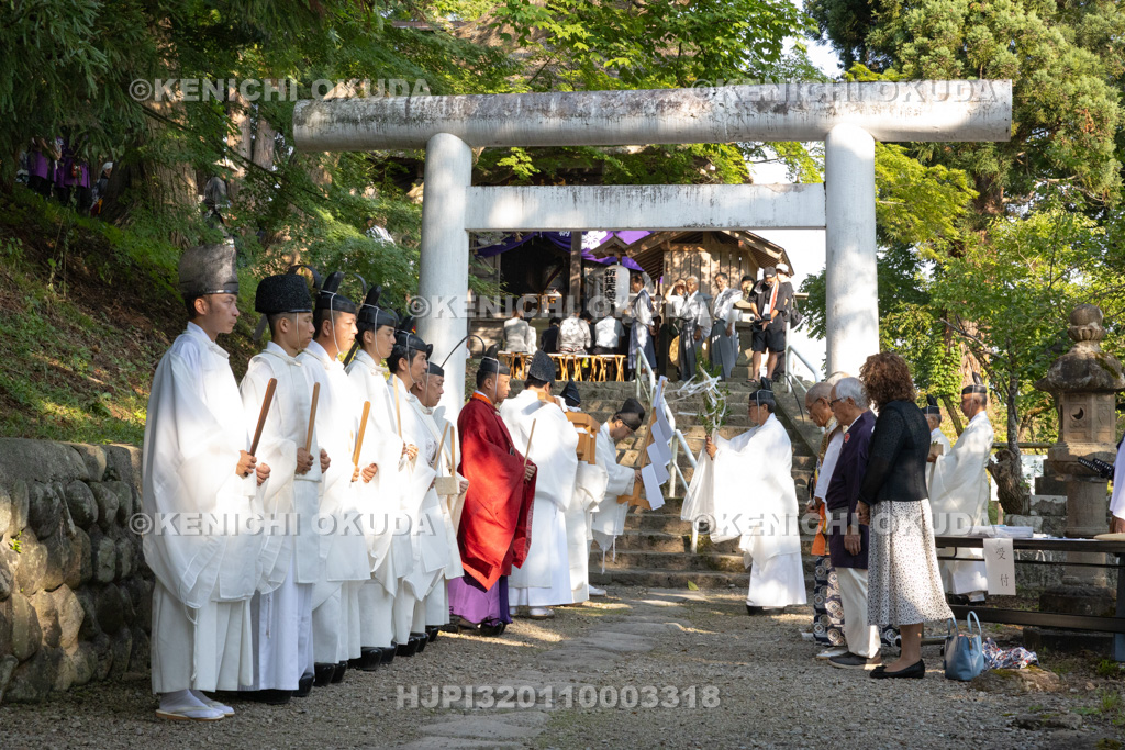 山形県　新庄まつり（本まつり）　天満宮例大祭　修祓の儀