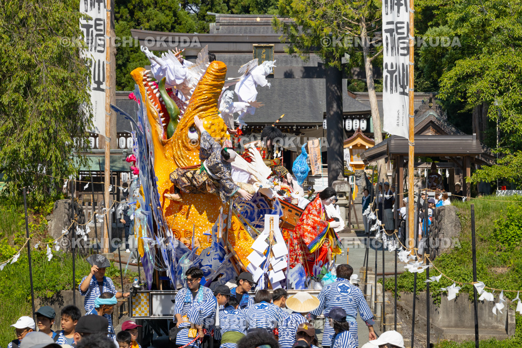 山形県 新庄まつり(本まつり) 神輿渡御行列 山車(下金澤町若連)