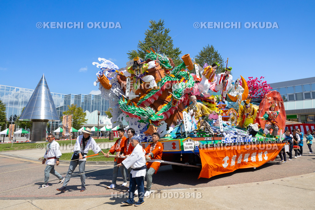 山形県　新庄まつり（本まつり）　山車行列（落合町若連）