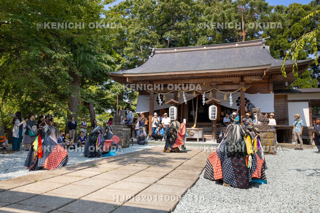 山形県　新庄まつり（後まつり）　護国神社　仁田山鹿子踊
