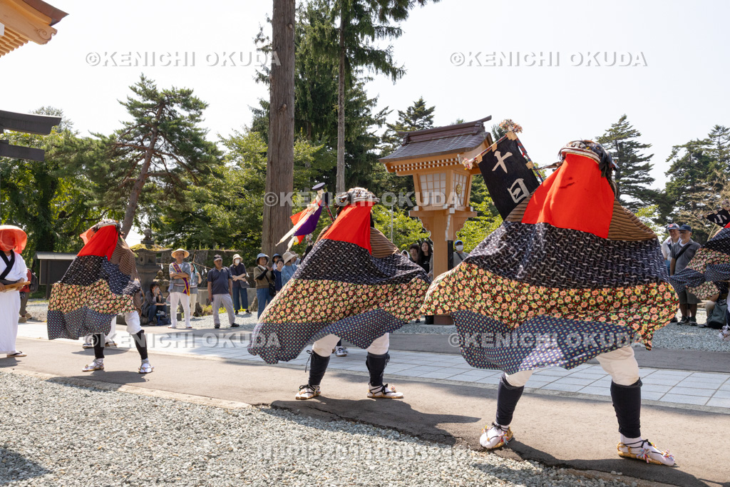 山形県　新庄まつり（後まつり）　戸沢神社　萩野鹿子踊