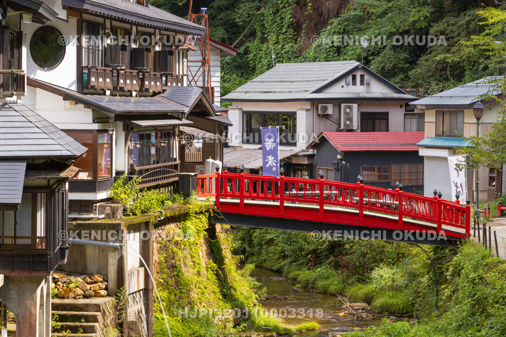 山形県 銀山温泉 別邸瀧見舘付近