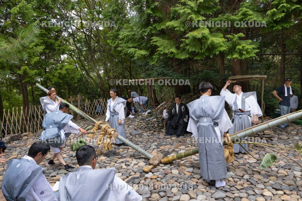 滋賀県 芋競べ祭り 芋打ち