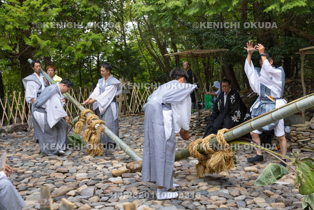 滋賀県 芋競べ祭り 芋打ち