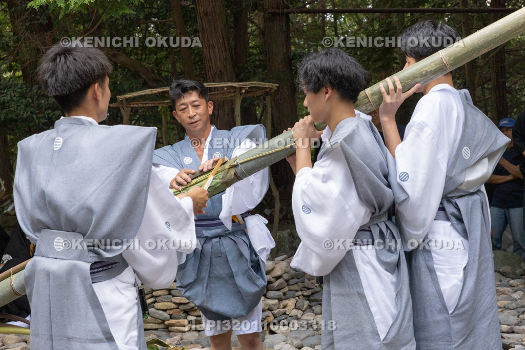 滋賀県 芋競べ祭り 芋打ち