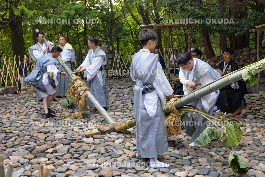 滋賀県 芋競べ祭り 芋打ち