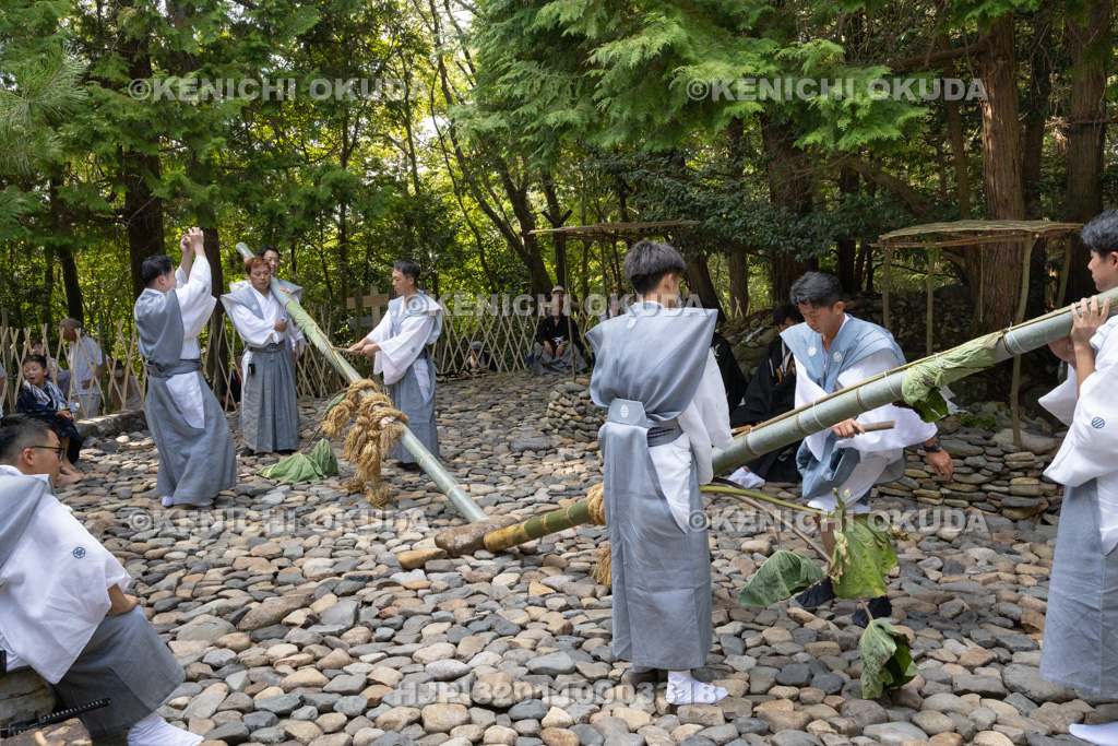 滋賀県 芋競べ祭り 芋打ち
