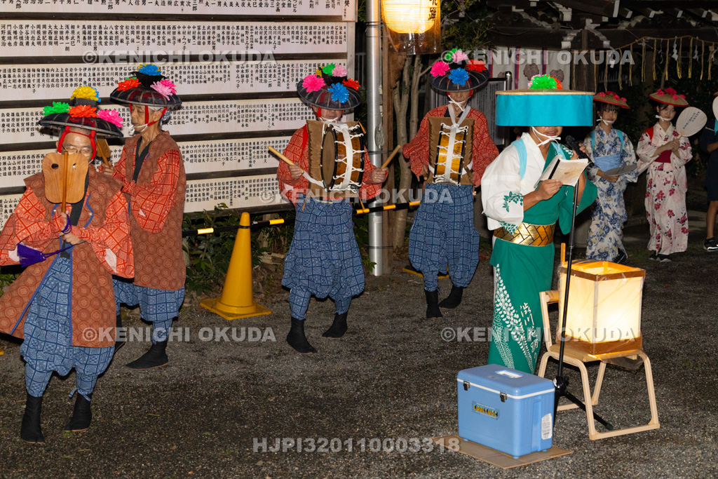 滋賀県 伊砂砂神社 燈明祭 渋川の花踊り