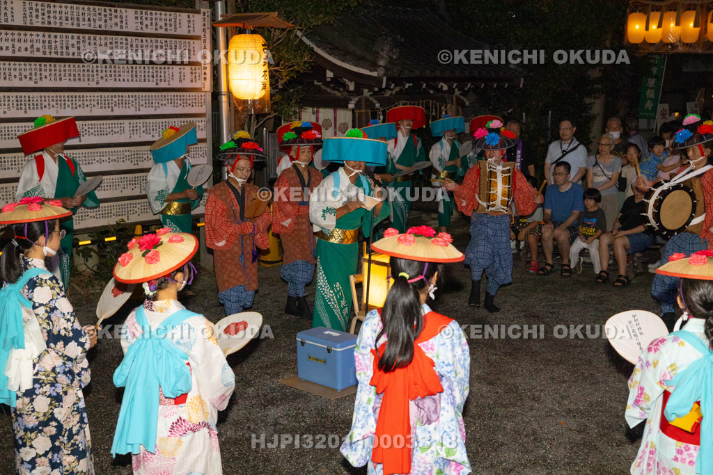 滋賀県 伊砂砂神社 燈明祭 渋川の花踊り