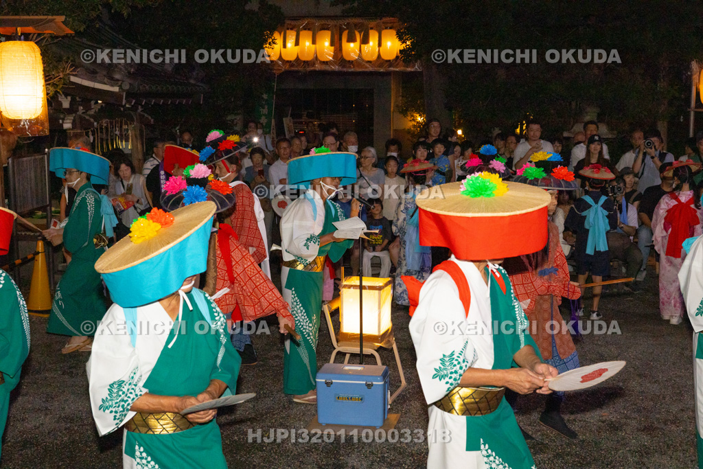 滋賀県　伊砂砂神社　燈明祭　渋川の花踊り