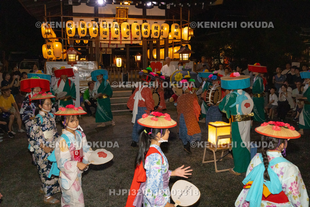 滋賀県 伊砂砂神社 燈明祭 渋川の花踊り