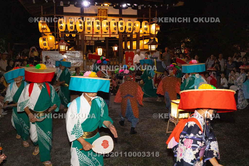 滋賀県 伊砂砂神社 燈明祭 渋川の花踊り