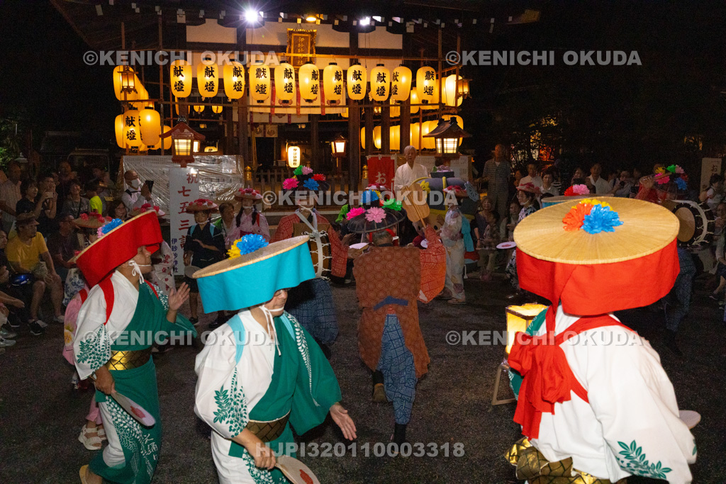 滋賀県 伊砂砂神社 燈明祭 渋川の花踊り