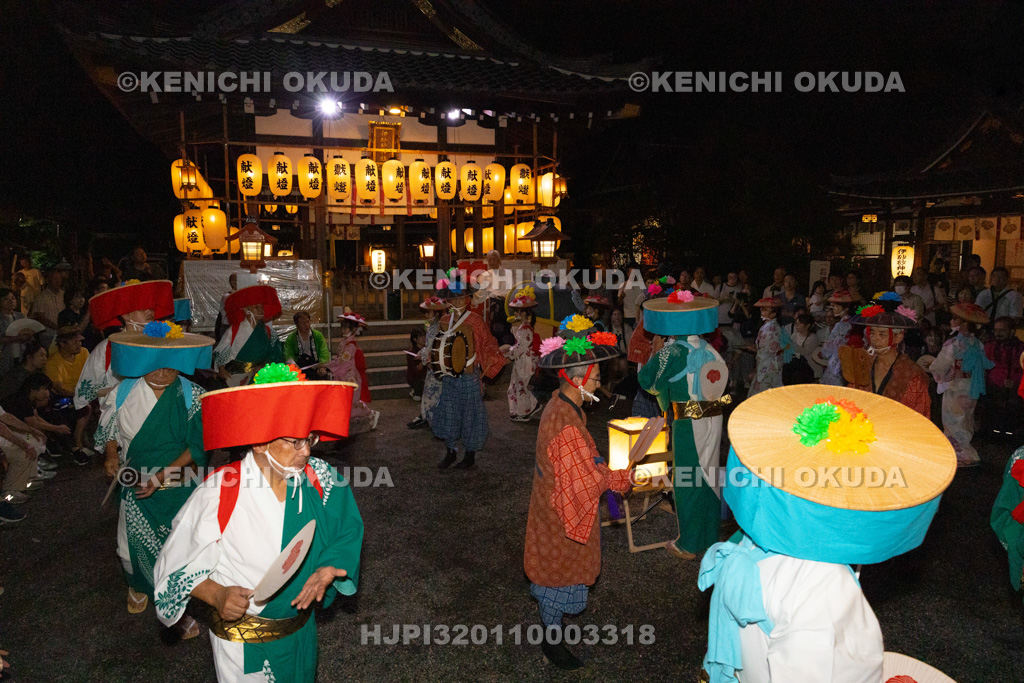 滋賀県 伊砂砂神社 燈明祭 渋川の花踊り