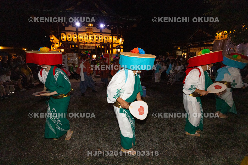 滋賀県 伊砂砂神社 燈明祭 渋川の花踊り