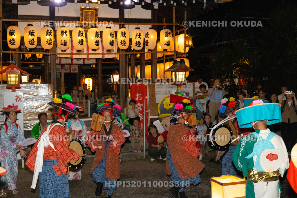 滋賀県 伊砂砂神社 燈明祭 渋川の花踊り