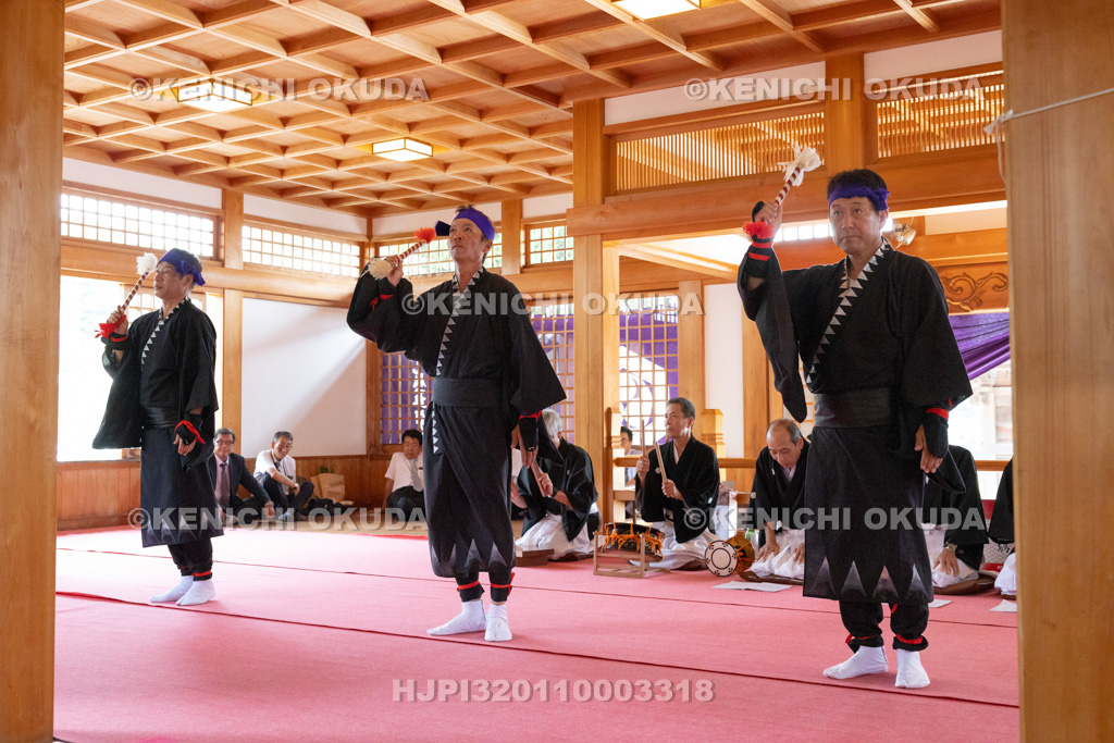 兵庫県　亀岡八幡神社　秋季大祭　阿万の風流大踊小踊