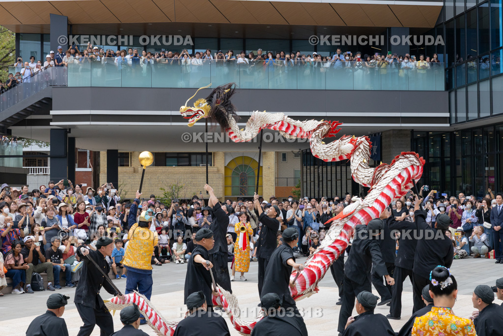 長崎県　長崎くんち　庭先回り　龍踊（諏訪町）