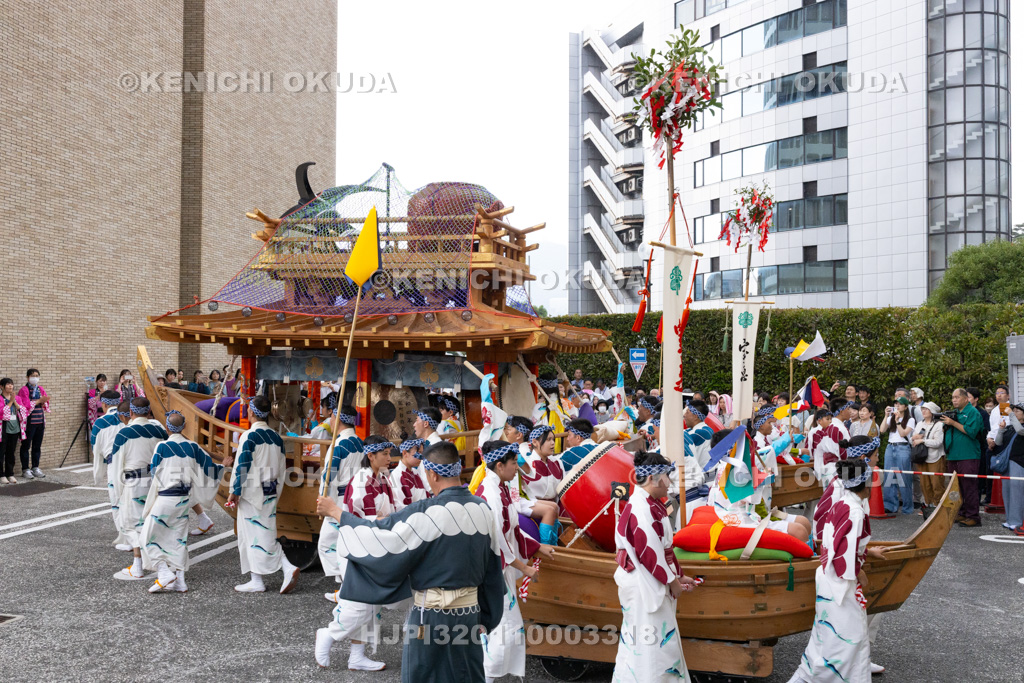 長崎県 長崎くんち 庭先回り 大漁万祝恵美須船(賑町)