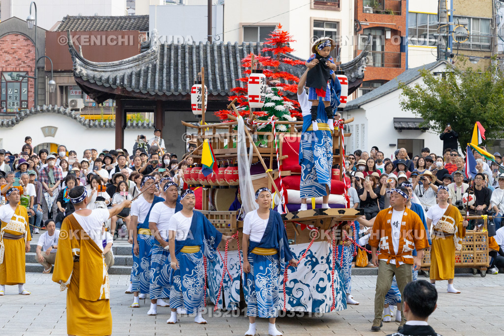 長崎県 長崎くんち 庭先回り 川船(榎津町)