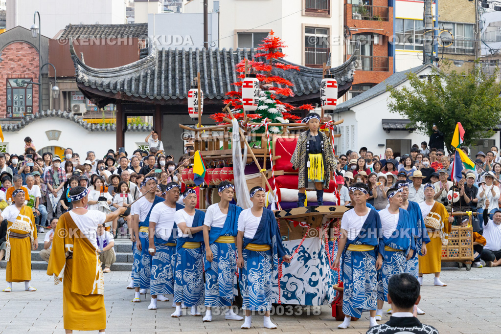 長崎県 長崎くんち 庭先回り 川船(榎津町)