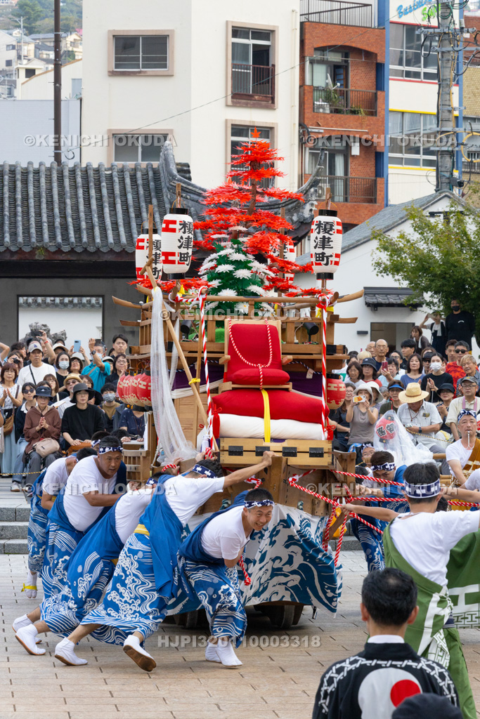 長崎県 長崎くんち 庭先回り 川船(榎津町)